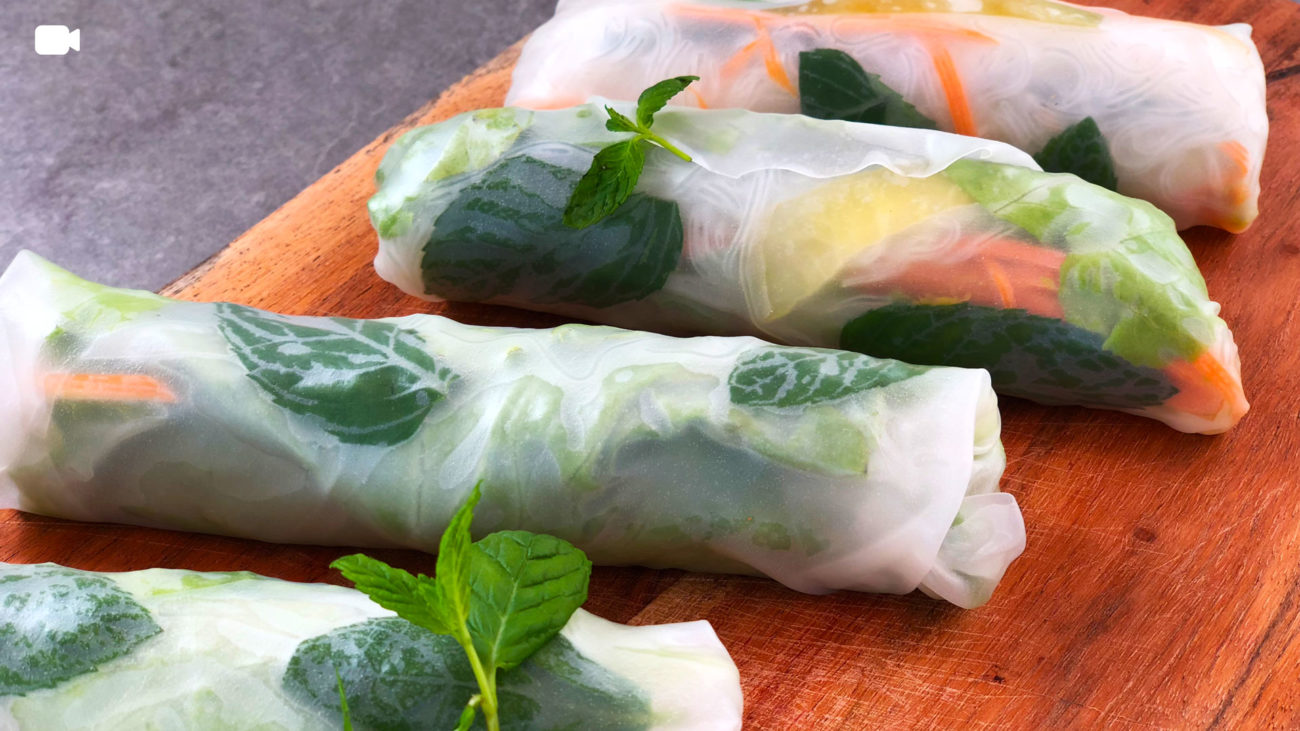 Rouleaux de printemps tropicaux
