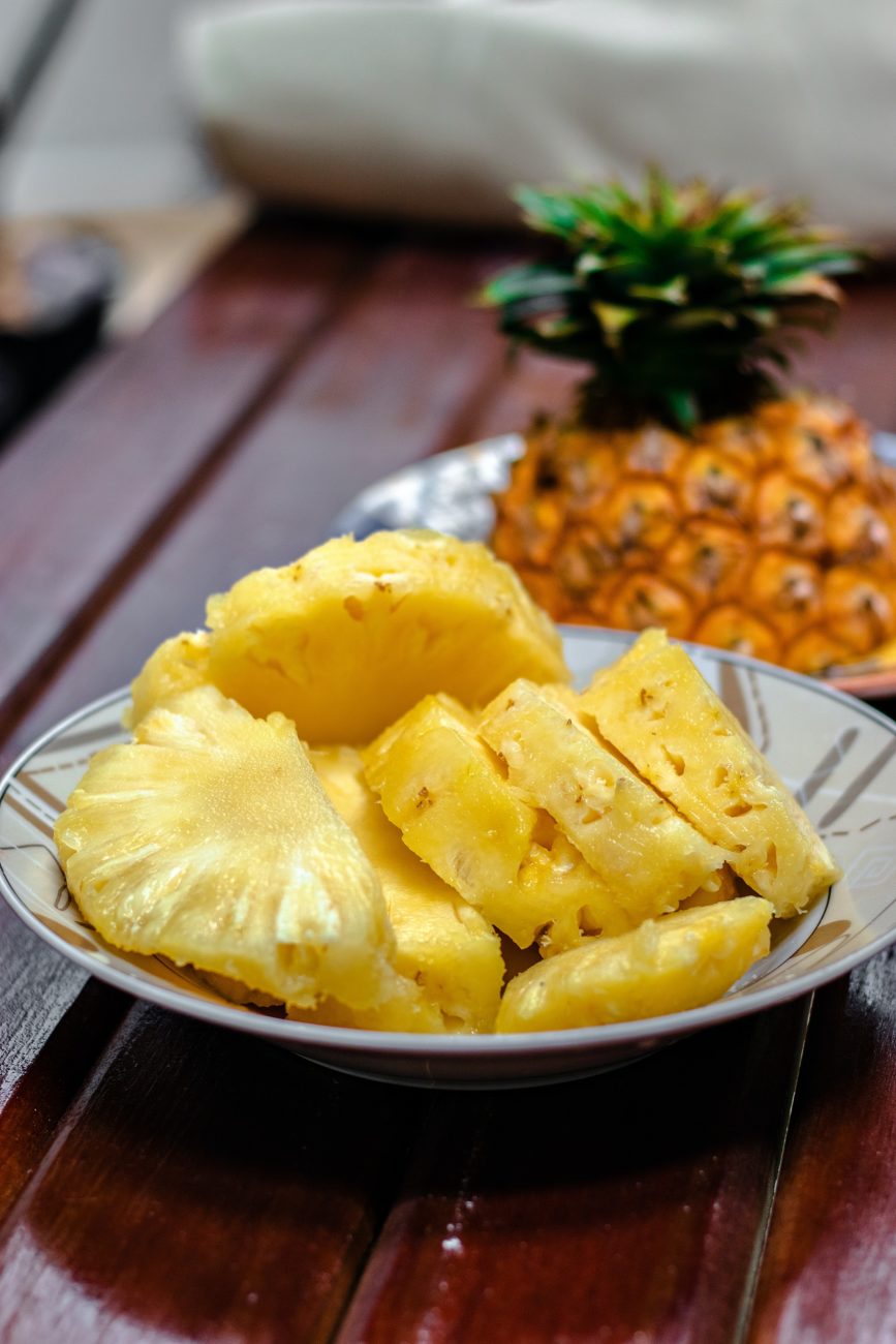 Ananas rôti à la vanille